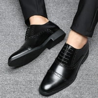 Kayannuo Mens Dress Back to School Prom Men Shoes Clearance Мъжки модни ежедневни заострени пръсти Оксфорд кожени сватбени обувки Бизнес обувки Бизнес обувки