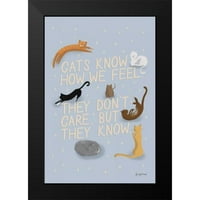 Торни, Becky Black Modern Musemer Museum Art Print, озаглавен - Ode to Cats