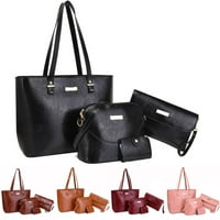 Жени модни композитни чанта рамо кръстосано качество Качество трайна чанта Телефон солиден цвят дами портфейл