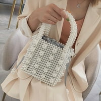 Douhoow Vintage Pearl чанта с мъниста чанта с тотални жени луксозна чанта перлена чанта