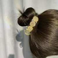 Honrane Hair Clip Стилен клип за коса с елегантен декор на Bowknot Shining S Перфектен за мързеливи кифлички хвости