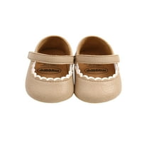 Новородени бебета момичета първи пешеходци сладък лято пролет Мери Джейн Флатс Pu Princess Shoes With Hook Toddler Деца обувки