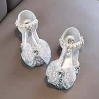 Детски обувки Деца принцеси обувки Кожени обувки Танцови обувки Обувки Кръг пръст с рокля с рокли с размер 26