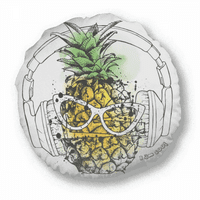 Слушалки Pinefruit Sunglasses Fruit Round Throw Pellow Home Decoration възглавница възглавница