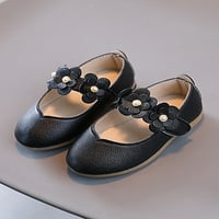 Gomelly Toddler Girls Shoes Princess Dress Shoes Ballet Flats for Little Kid Black 10C