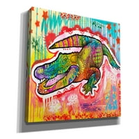 Epic Graffiti 'Alligator 2' от Дийн Русо, Giclee Canvas Wall Art, 26 x18
