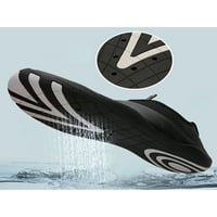 Rotosw Unise Water Shoes Slip On Beach Shoe Surf Aqua чорапи Анти-плъзгане плувни апартаменти Лято дишащ бос черен стил B 5