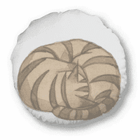 Miaoji рисуване акварелен котешки дракон-li кръгла хвърляща възглавница домашна декорация възглавница