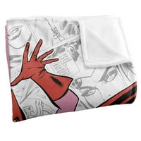 Marvel одеяло, 50 x60 Скарлет вещица герой комичен копринен допир супер меко одеяло за хвърляне