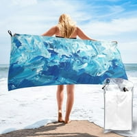Кърпа за баня, ледник абстракция шаблон на огромна бърза суха кърпа за баня плажна кърпа - 27,5 x55