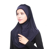 Hoksml Коледни шалчета за жени мюсюлмански жени Вътрешни хиджаб Загласниче