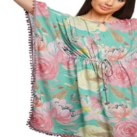 Moomaya Printed Bikini Coverup Caftan рокля Кафтан рокли за жени плюс размер