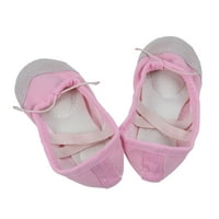 Балетни обувки без приплъзване с подметки трайни танцуващи обувки за деца възрастни розови деца стил размер 33