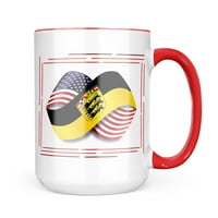 Neonblond Infinity Flags USA и Baden-Wuerttemberg Регион Германия Подарък за любители на чай за кафе