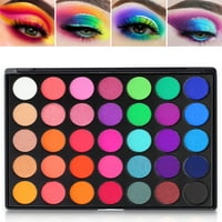 Цветна палитра за сенки Rainbow, De'lanci Professional Bright Colors Matte Shimmer Eye Shadow Makeup Pallet