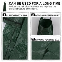 Висяща отглеждаща чанта вертикална торбичка за засаждане с много дупки за плантатор
