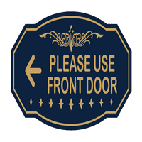 Викториански, моля, използвайте знак за входната врата - среден