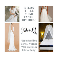 Fabricla Bridal Wedding Paint Tulle Fabric 108 Широко дворно болт